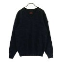BRIEFING GOLF ブリーフィング ニットセーター 総柄 ブラック系 S 【中古】ゴルフウェア メンズ