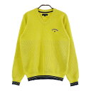 CALLAWAY キャロウェイ Vネック ニットセーター イエロー系 M 【中古】ゴルフウェア メンズ