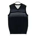 TRAVIS MATHEW トラビスマシュー ウール Vネックニットベスト ブラック系 XL 【中古】ゴルフウェア メンズ