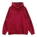 SUPREME シュプリーム 裏起毛スウェットパーカー レッド系 Large 【中古】メンズ