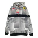 PUMA プーマ xFerrari スウェットパーカー 総柄 ブラック系 US S 【中古】メンズ
