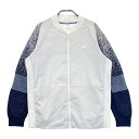 ADIDAS GOLF アディダスゴルフ 切替ジャケット ホワイト系 L 【中古】ゴルフウェア メンズ