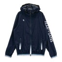 PEARLY GATES パーリーゲイツ フード付 長袖 ジップジャケット PERTEX ブラック系 4 【中古】ゴルフウェア メンズ