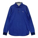 CALLAWAY SELECT キャロウェイ セレクト 長袖ポロシャツ 総柄 ネイビー系 M 【中古】ゴルフウェア メンズ