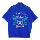 RUSSELUNO ラッセルノ スウェット 半袖トレーナー 天使ルチャ ブルー系 5 【中古】ゴルフウェア メンズ