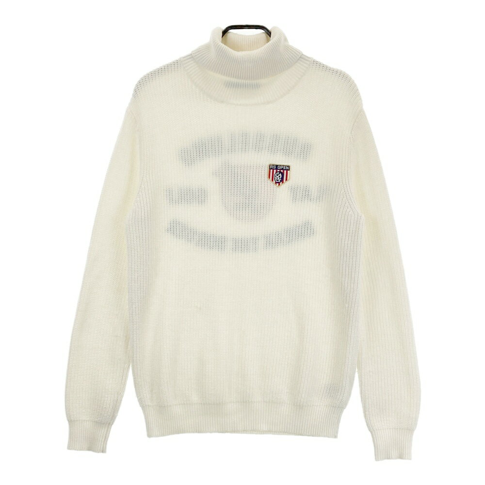 RUSSELUNO ラッセルノ タートルネック 長袖ニットセーター ルチャ ホワイト系 4 【中古】ゴルフウェア ..
