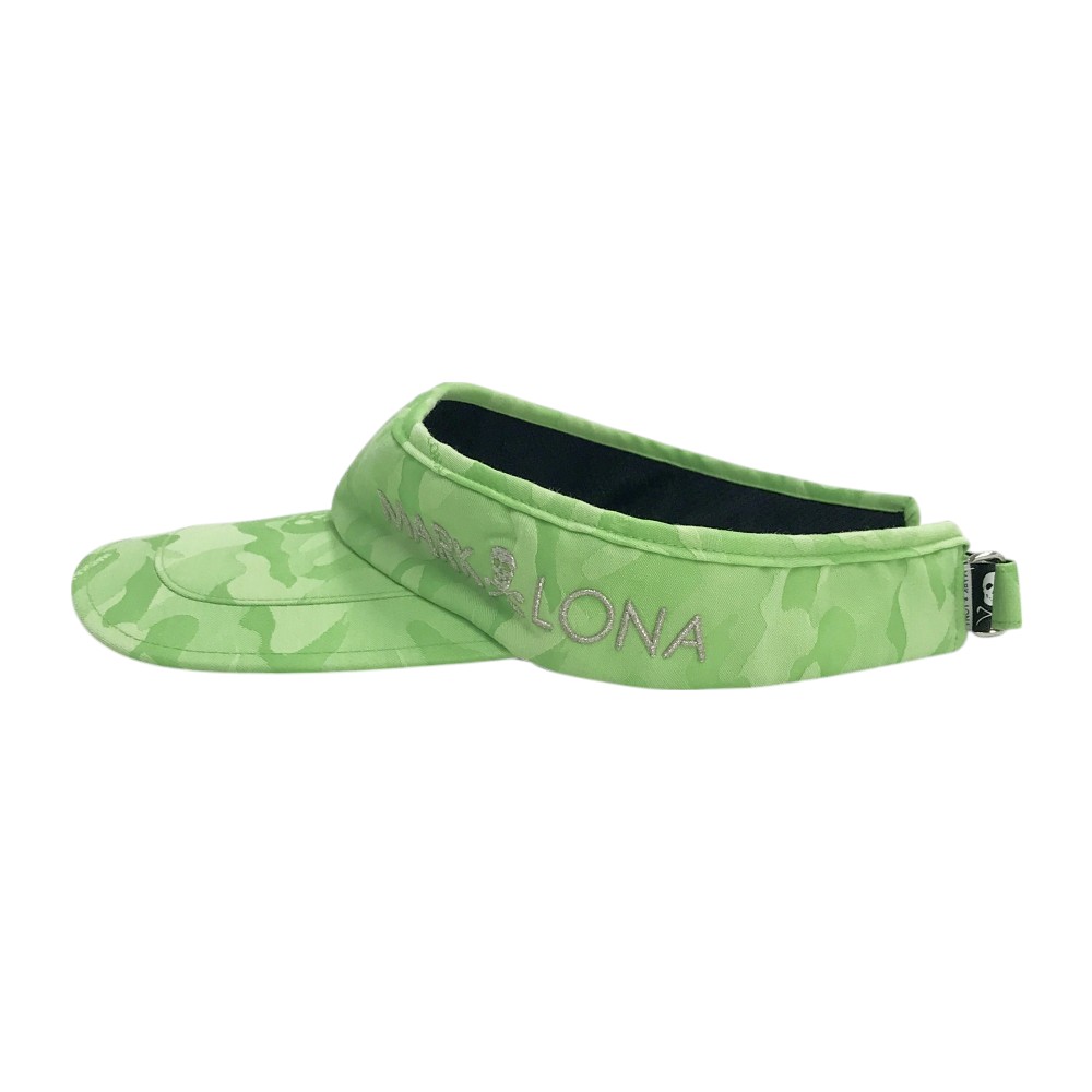 MARK&LONA マークアンドロナ サンバイザー カモフラ柄 グリーン系 M 【中古】ゴルフウェア