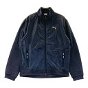 PUMA GOLF プーマゴルフ 切替 ジップジャケット ブラック系 M 【中古】ゴルフウェア メンズ