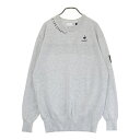 LE COQ GOLF ルコックゴルフ ニットセーター グレー系 L 【中古】ゴルフウェア メンズ