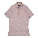CALLAWAY キャロウェイ 半袖ポロシャツ 花柄 ピンク系 L 【中古】ゴルフウェア メンズ