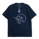 MUTA MARINE ムータマリン 半袖Tシャツ プリント ネイビー系 XL 【中古】ゴルフウェア メンズ