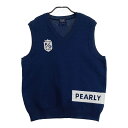 PEARLY GATES パーリーゲイツ ニットベスト ネイビー系 6 【中古】ゴルフウェア メンズ