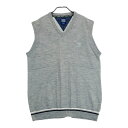 ADMIRAL アドミラル Vネック ニットベスト グレー系 XL 【中古】ゴルフウェア メンズ