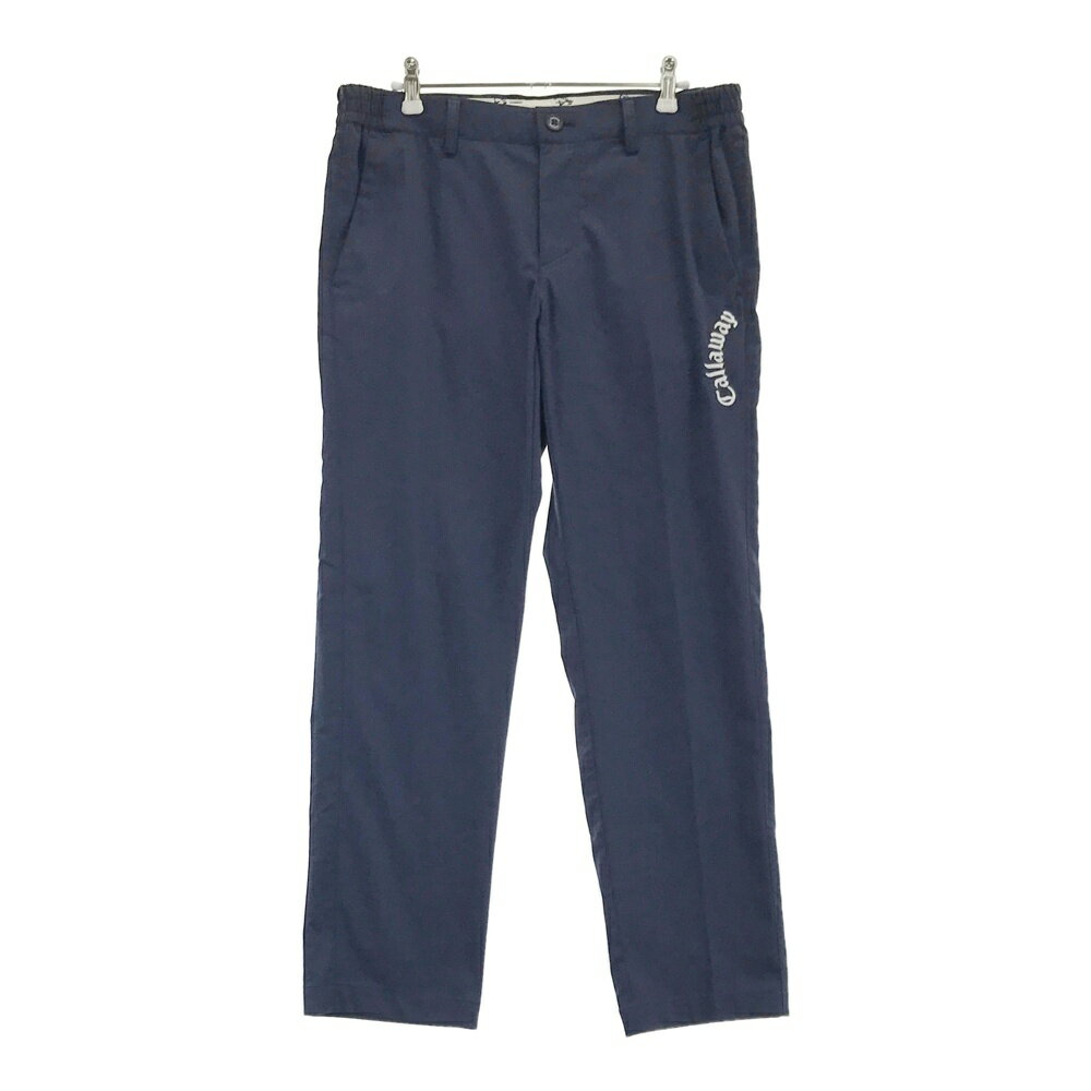 CALLAWAY キャロウェイ ストレッチロングパンツ ネイビー系 L 【中古】ゴルフウェア メンズ