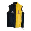 8YARDS ハチヤーズ 裏メッシュ ハイネック ジップベスト ブラック系 M 【中古】ゴルフウェア メンズ