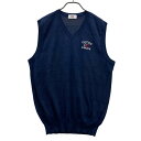 CUTTER&BUCK カッターアンドバック ニットベスト ネイビー系 L 【中古】ゴルフウェア メンズ