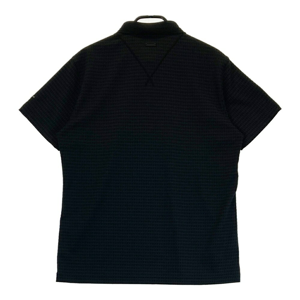 ST ANDREWS セントアンドリュース 半袖ポロシャツ 総柄 ブラック系 LL 【中古】ゴルフウェア メンズ