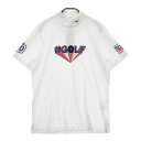 CALLAWAY キャロウェイ ハイネック 半袖Tシャツ ホワイト系 LL 【中古】ゴルフウェア メンズ