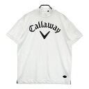 CALLAWAY キャロウェイ 241-0134550 ハイネック 半袖Tシャツ ホワイト系 LL 【中古】ゴルフウェア メンズ