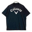 CALLAWAY キャロウェイ 241-0134550 ハイネック 半袖Tシャツ ブラック系 LL 【中古】ゴルフウェア メンズ