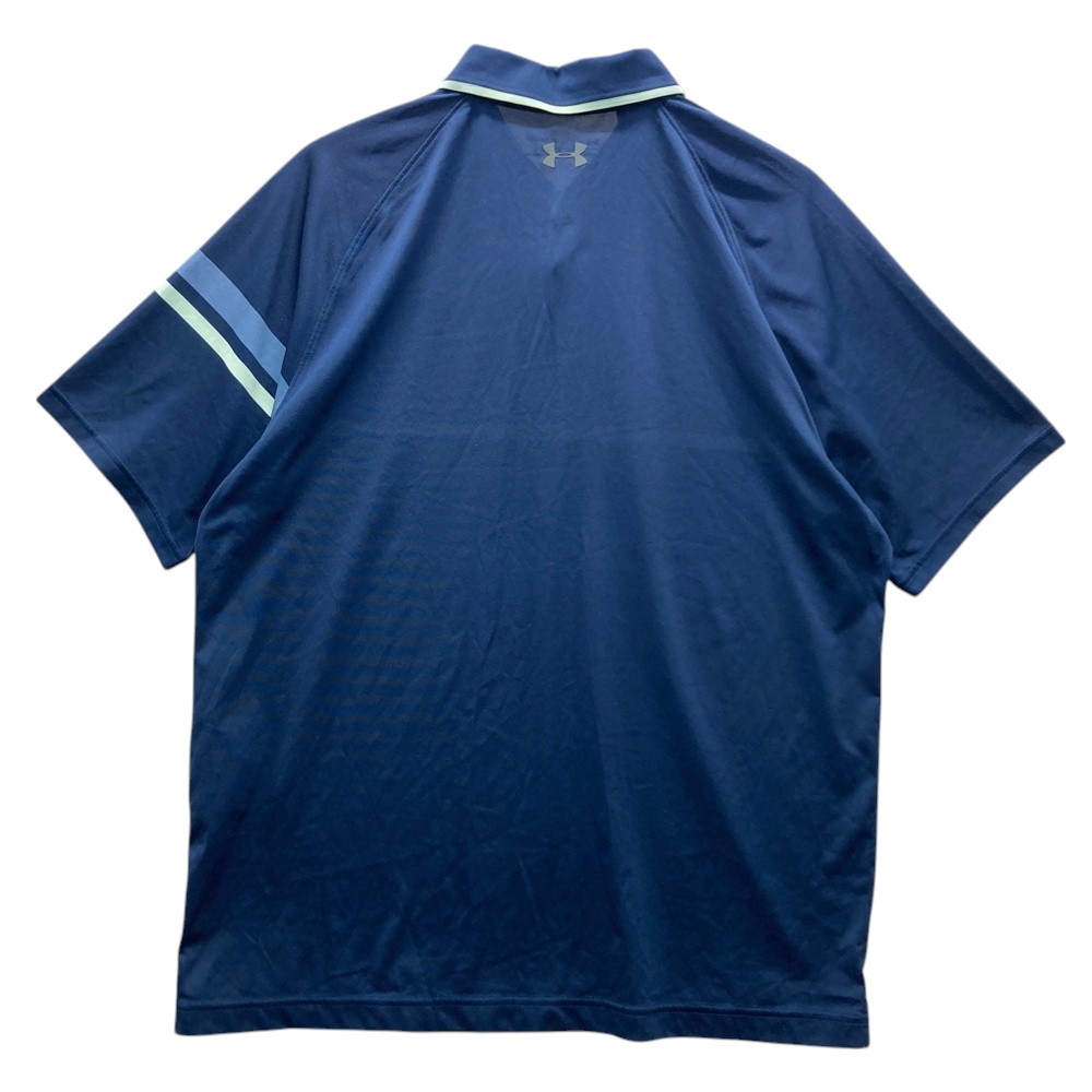 UNDER ARMOUR アンダーアーマー 半袖ポロシャツ ネイビー系 XL 【中古】ゴルフウェア メンズ
