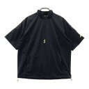 ADIDAS GOLF アディダスゴルフ 2024年モデル 裏メッシュ 半袖ブルゾン ブラック系 XL 【中古】ゴルフウェア メンズ