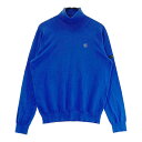 ST ANDREWS セントアンドリュース タートルネック 長袖ニットセーター ブルー系 LL 【中古】ゴルフウェア メンズ