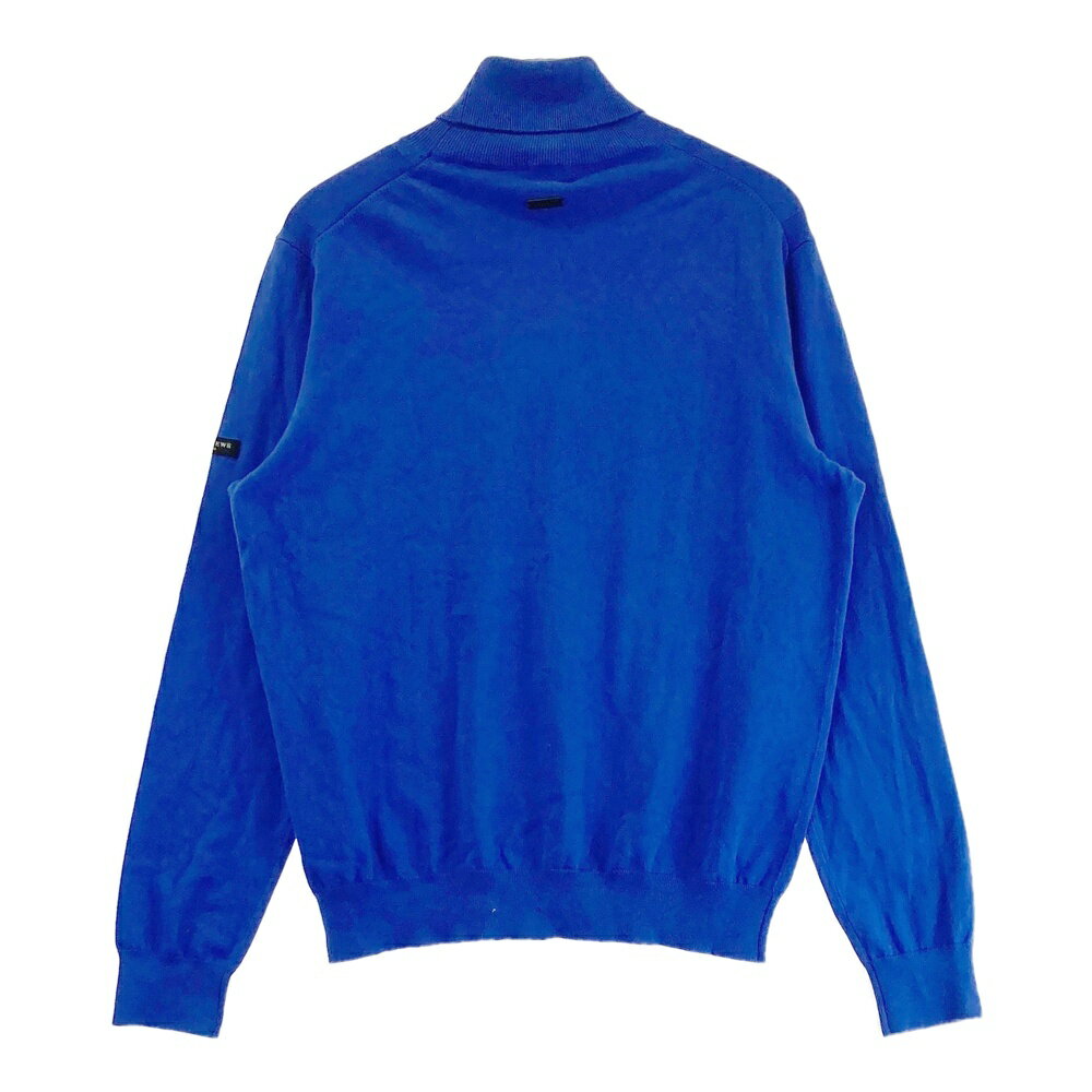 ST ANDREWS セントアンドリュース タートルネック 長袖ニットセーター ブルー系 LL 【中古】ゴルフウェア メンズ