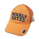PEARLY GATES パーリーゲイツ メッシュキャップ オレンジ系 FR 【中古】ゴルフウェア