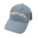 PEARLY GATES パーリーゲイツ キャップ スター刺繍 ブルー系 FR 【中古】ゴルフウェア