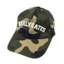 PEARLY GATES パーリーゲイツ キャップ 迷彩 カモフラ柄 カーキ系 FR 【中古】ゴルフウェア