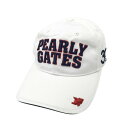PEARLY GATES パーリーゲイツ FUTURE GOLF TOUR 2019 限定 キャップ ホワイト系 FR 【中古】ゴルフウェア