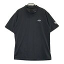 MASTER BUNNY EDITION マスターバニーエディション モックネック 半袖Tシャツ ストライプ柄 ブラック系 5 【中古】ゴルフウェア メンズ