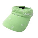 MARK&LONA マークアンドロナ サンバイザー カンナビス グリーン系 M 【中古】ゴルフウェア