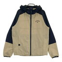 CALLAWAY キャロウェイ バイカラー 長袖ジャケット ベージュ系 M 【中古】ゴルフウェア メンズ