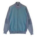 SRIXON スリクソン by DESCENTE ニット ジップジャケット 総柄 グレー系 LL 【中古】ゴルフウェア メンズ