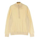 ZOY ゾーイ ハーフジップ 長袖ニットセーター オレンジ系 L 【中古】ゴルフウェア メンズ