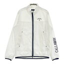CALLAWAY キャロウェイ 2023年モデル 裏メッシュ ジップジャケット ホワイト系 M 【中古】ゴルフウェア メンズ