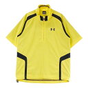 UNDER ARMOUR アンダーアーマー ハーフジップ 半袖ジャケット イエロー系 SM 【中古】ゴルフウェア メンズ