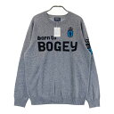 PEARLY GATES パーリーゲイツ カシミヤ ニットセーター ロゴ グレー系 5 【中古】ゴルフウェア メンズ