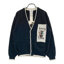 CASTELBAJAC カステルバジャック ニットカーディガン 総柄 ブラック系 3 【中古】ゴルフウェア メンズ