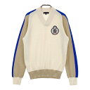 23区GOLF ニジュウサンクゴルフ Vネック ニットセーター ホワイト系 M 【中古】ゴルフウェア メンズ