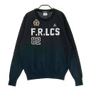 LE COQ GOLF ルコックゴルフ ニットセーター ワッペン ブラック系 L 【中古】ゴルフウェア メンズ