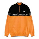 NEW BALANCE GOLF ニューバランス 2023年モデル ハーフジップニットセーター オレンジ系 4 【中古】ゴルフウェア メンズ