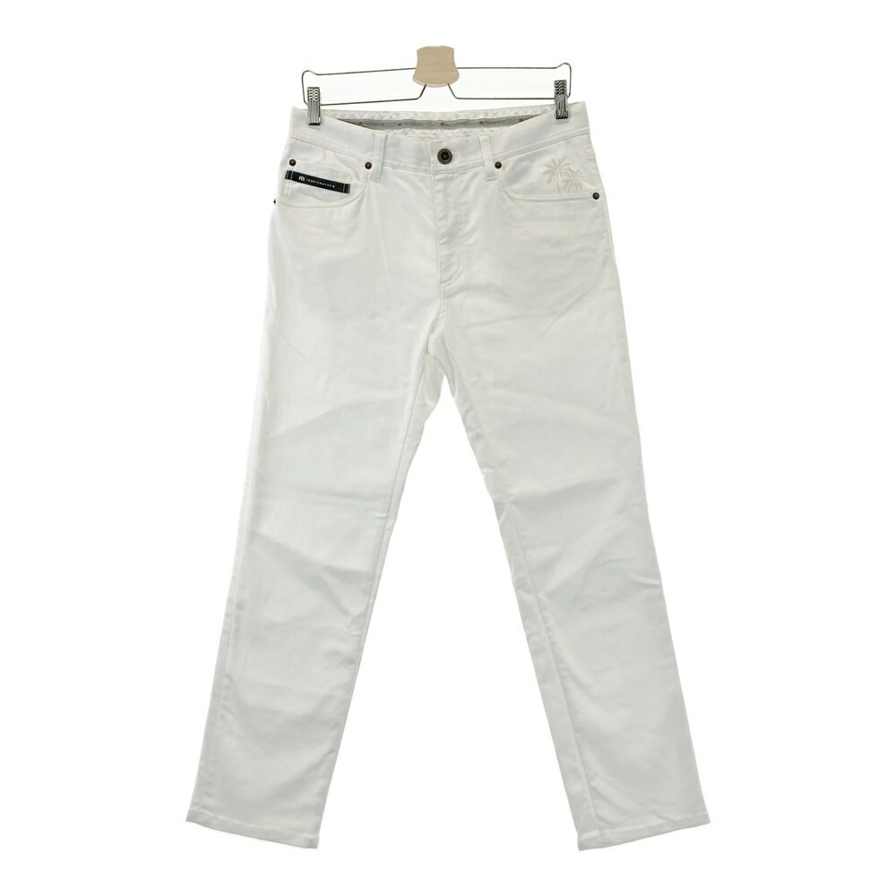 TRAVIS MATHEW トラビスマシュー 7AK007 ストレッチパンツ ホワイト系 M 【中古】ゴルフウェア メンズ