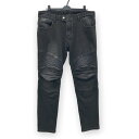 VOLERO ライディング デニムパンツ 裏フリース ブラック系 2XL 【中古】バイクウェア メンズ