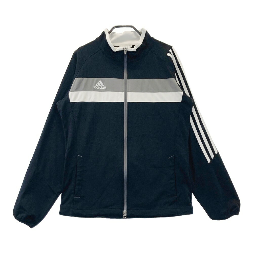 ADIDAS GOLF アディダスゴルフ N54575 ジップジャケット ブラック系 M 【中古】ゴルフウェア メンズ