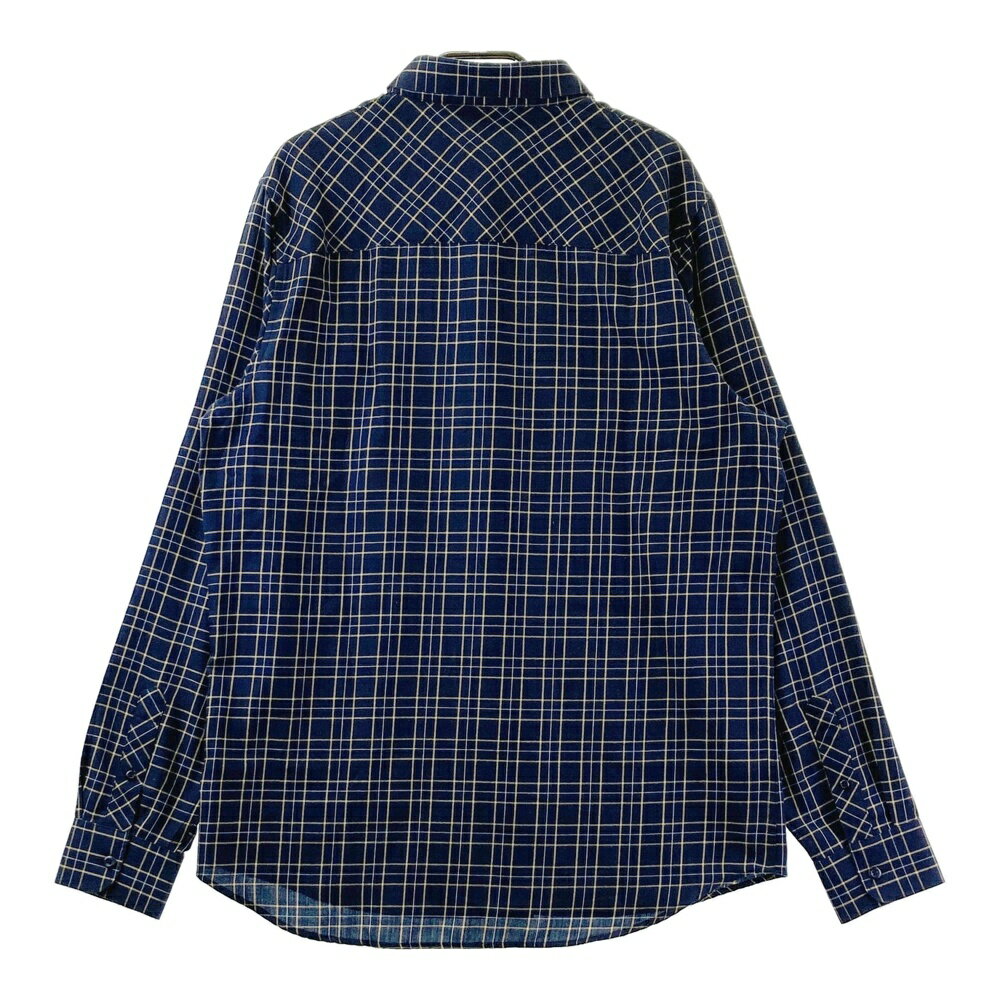 TRAVIS MATHEW トラビスマシュー 1MZ383 長袖シャツ チェック柄 ネイビー系 M 【中古】ゴルフウェア メンズ