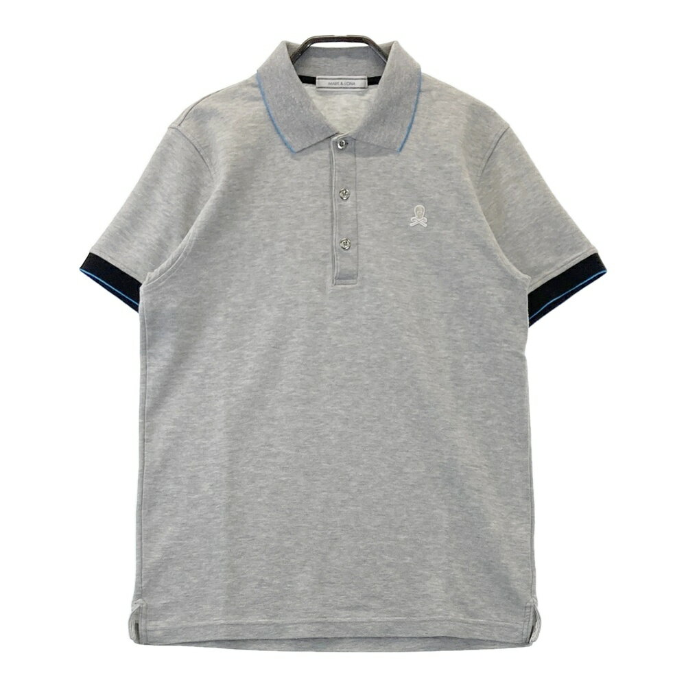 MARK&LONA マークアンドロナ 半袖ポロシャツ グレー系 M 【中古】ゴルフウェア メンズ