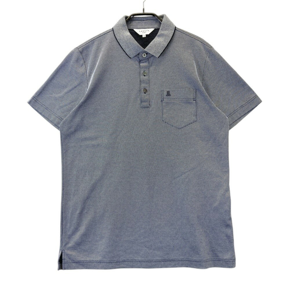 LANVIN SPORT ランバン スポール 半袖ポロシャツ ネイビー系 40 【中古】ゴルフウェア メンズ